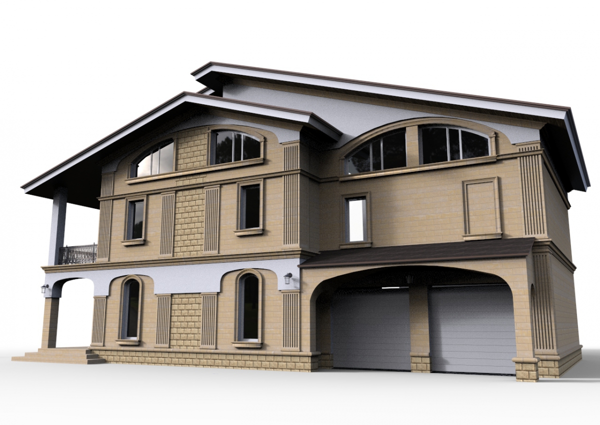 3D-визуализация проекта загородного дома