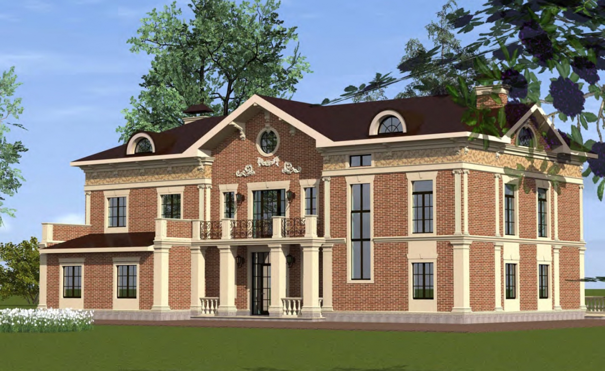 3D-визуализация здания дворцового типа