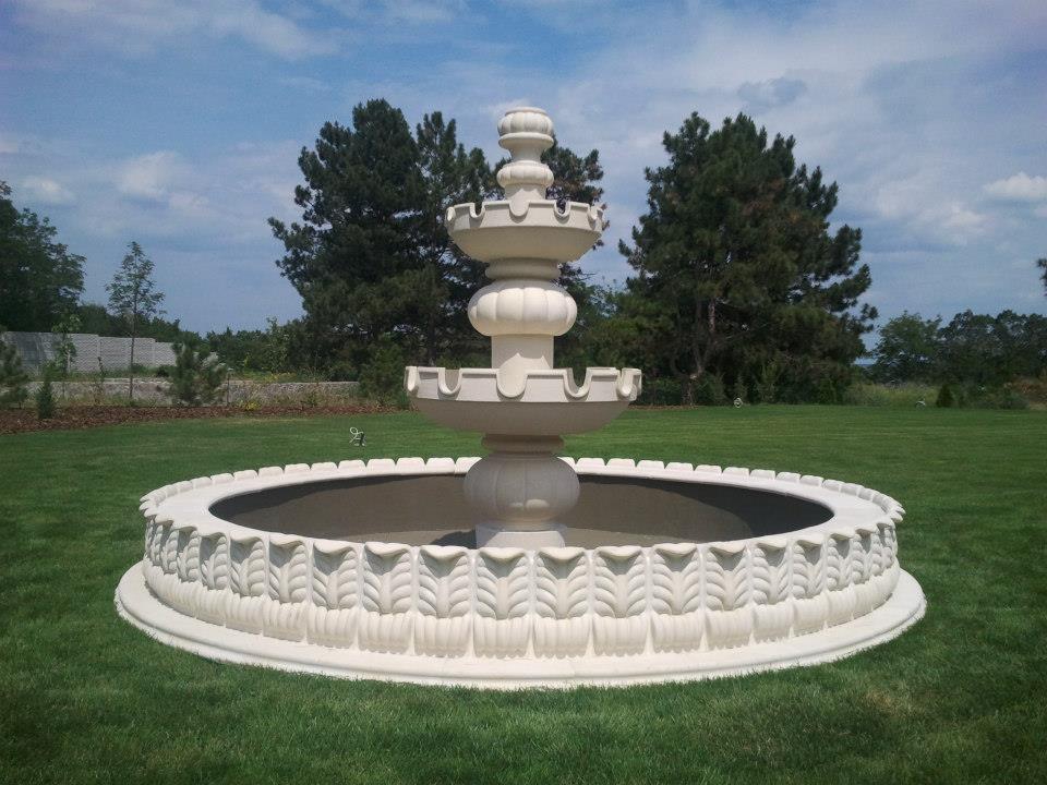 Садовый фонтан из шамота - фото №2